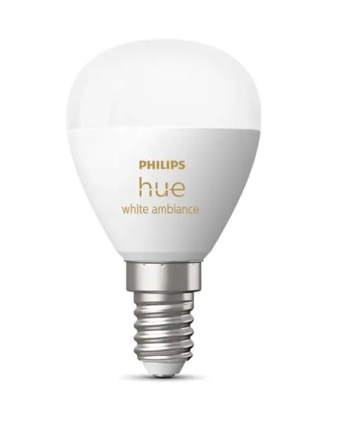 Philips Hue Smart žiarovky - Inteligentná LED žiarovka E14, 5,1 W, stmievateľná, biele svetlo 929003573701
