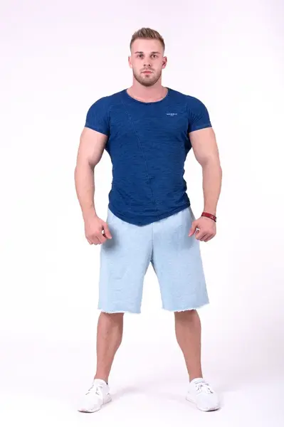 Nebbia Be rebel! šortky 150, M, světle modrá