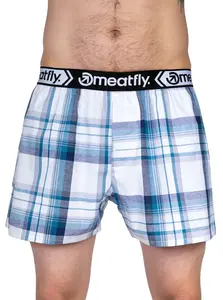 Meatfly pánské boxerky Gigi Double Pack White Red / Blue | Bílá | Velikost XXL