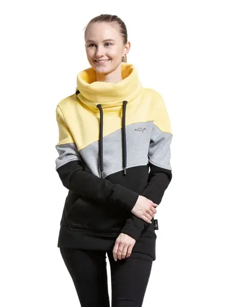 Meatfly dámská mikina Anesa Vanilla/Black | Černá | Velikost XS