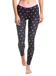 Dámské termo kalhoty meatfly taro černá/puntíky l