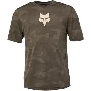Fox RANGER TRU DRI SS Pánský dres na kolo, khaki, velikost