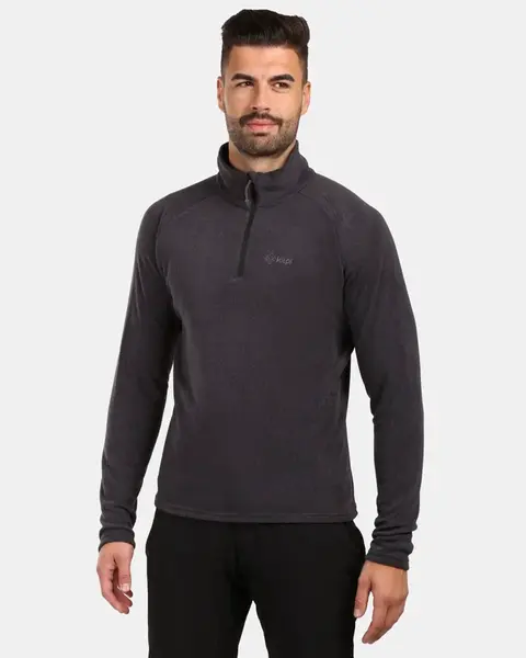Pánská fleecová mikina kilpi almeri-m černá 3xl