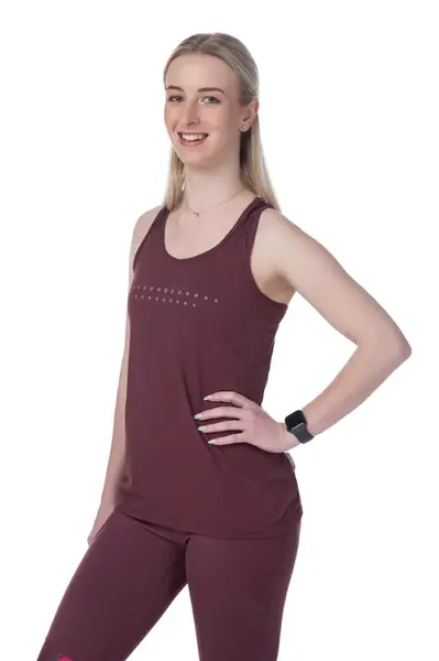 Dámský běžecký top kilpi sien-w tmavě červená 40