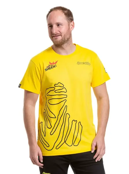 Meatfly pánské tričko Dakar Yellow | Žlutá | Velikost XXL | 100% bavlna