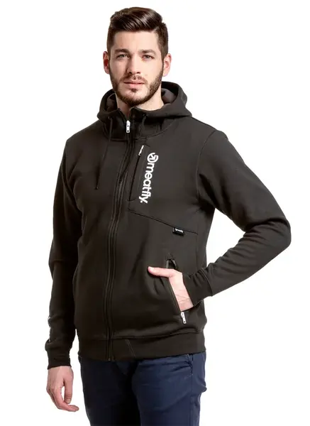 Meatfly pánská technická mikina Lightyear Black | Černá | Velikost M