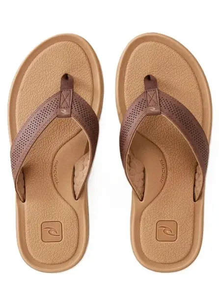 Rip curl pánské žabky Chiba Bloom Brown/Tan | Hnědá | Velikost 46 EU