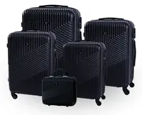 Cestovní kufr bertoo milano - černý set 5v1