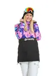 Meatfly dámská SNB & SKI bunda Aiko Peach Aquarel / Black | Černá | Velikost XL