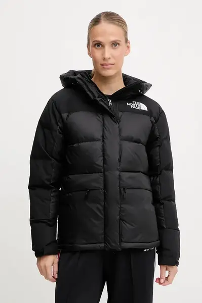 Péřová bunda The North Face HMLYN Down černá barva, zimní, NF0A4R2WGOF1