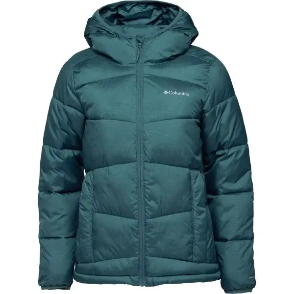 Columbia FIVEMILE BUTTE HOODED JACKET Dámska zimná bunda, zelená, veľkosť