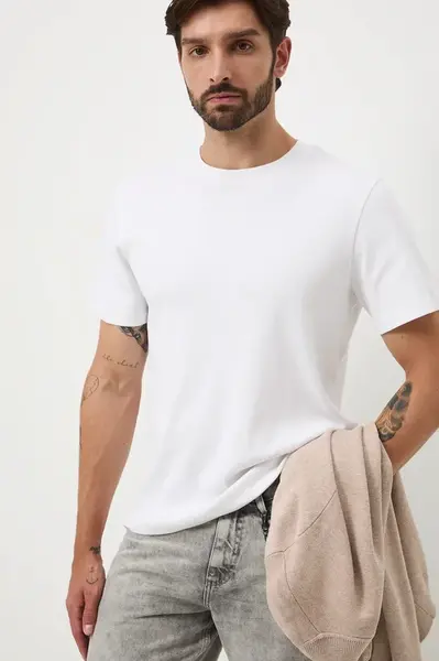 Bavlněné tričko Medicine pánské, béžová barva