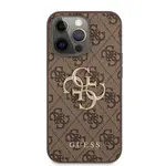 Zadní kryt Guess Big 4G Metal Logo Case pro Apple iPhone 13 Pro Max, hnědá