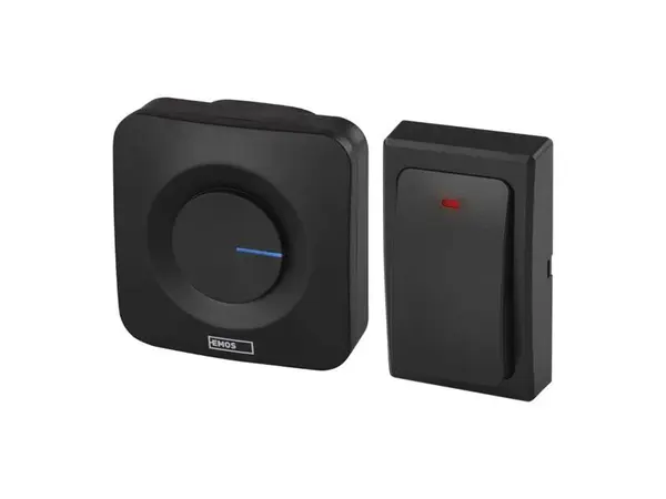 Zvonek bezdrátový EMOS P5729B bezbateriové tlačítko - rozbaleno - poškozený obal