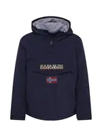 NAPAPIJRI Prechodná bunda 'Rainforest'  námornícka modrá / svetlohnedá / ohnivo červená / biela