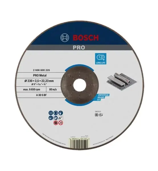 Bosch Příslušenství - Řezný kotouč na kov 230x22,23 mm 2608600225