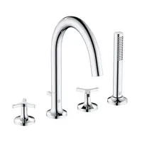 Kludi Nova Fonte - Baterie na okraj vany, 4-otvorová instalace, chrom 204250539