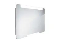 Nimco Zrcadla - Zrcadlo s LED osvětlením, 90x70 cm, hliník ZP 22019