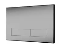 Sanela Příslušenství - Dvojčinné splachovací tlačítko splachování WC, do rámu SLR 21, nerez SLW 54