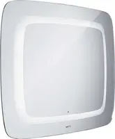 Nimco Zrcadla - Koupelnové podsvícené LED zrcadlo série 7000, 80x65 cm, zaoblené, se senzorem, aluminium ZP 7001-S