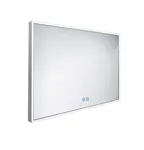 Nimco Zrcadla - Zrcadlo s LED osvětlením, 100x70 cm, dotykový senzor, hliník ZP 13004VX