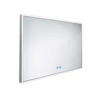 Nimco Zrcadla - Zrcadlo s LED osvětlením, 100x70 cm, dotykový senzor, hliník ZP 13004VX