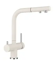 Blanco Fontas S II - Dřezová baterie s výsuvnou koncovkou a filtrační funkcí, jemná bílá 526947