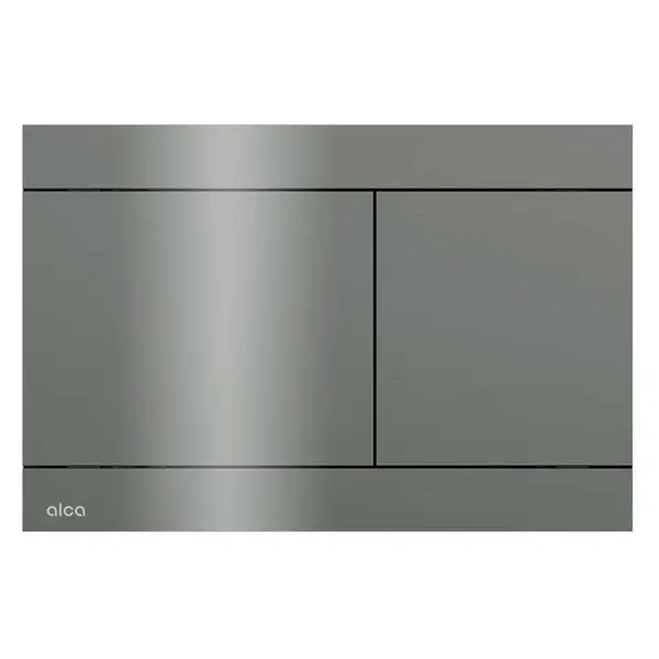 Alcadrain Flat - Ovládání splachování, lesklý gun metal FUN-GM-P