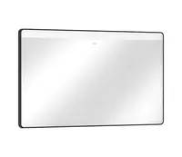 Hansgrohe Xarita Lite Q - Zrcadlo s LED osvětlením a vyhříváním, 70x120 cm, IR senzor, matná černá 54973670