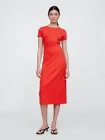 GAP Úpletové midi šaty s průstřihy - Dámské