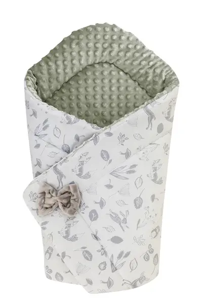 Bomimi Zavinovačka obojstranná minky ZVIERATKÁ, SIVÁ