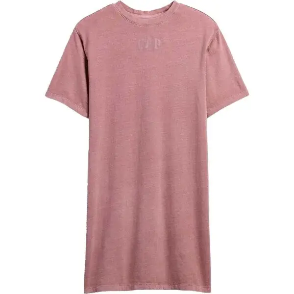 GAP V-FRCH LOGO TEE DRESS Dámské šaty, růžová, velikost