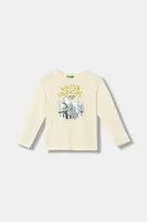 Detská bavlnená košeľa s dlhým rukávom United Colors of Benetton