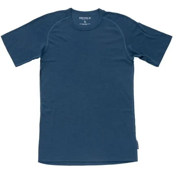 Devold LAUPAREN MERINO 190 Pánské merino tričko, modrá, velikost