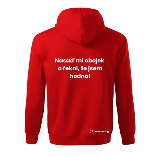 Reedog mikina červená "Obojek" - XL