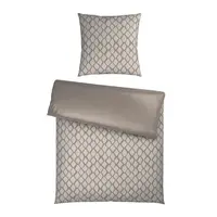 Dieter Knoll OBOUSTRANNÉ POVLEČENÍ, satén, barvy stříbra, bílá, 155/220 cm