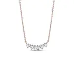 Luxusný náhrdelník z ružového zlata s diamantmi KLENOTA