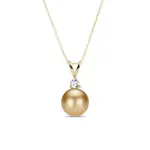 Zlatý náhrdelník s perlou južného Pacifiku a diamantom KLENOTA