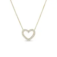 Náhrdelník ve tvaru diamantového srdce KLENOTA