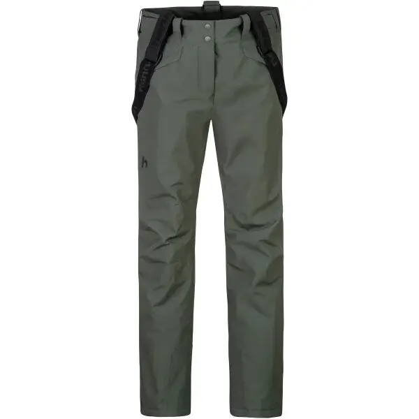 Hannah AWAKE II Dámske lyžiarske nohavice, khaki, veľkosť