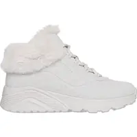 Skechers UNO LITE - COZY LEOPARD Dievčenská zimná obuv, sivá, veľkosť