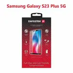 Tvrzené sklo Swissten Full Glue, Color Frame, Case Friendly pro Samsung Galaxy S23+, černá
