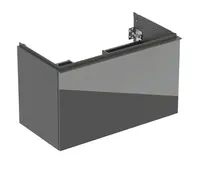 Geberit Acanto - Umývadlová skrinka, 89x54x48 cm, 2 zásuvky, sklo/lávová 503.005.JK.2