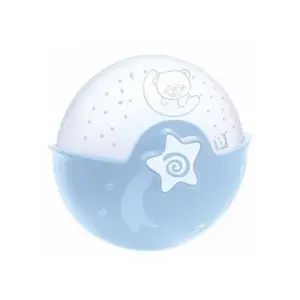 Noční lampička s projekcí modrá