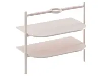 Ravak Yard - Konštrukcia s policami pod umývadlo, Alabaster Pink D80000G006