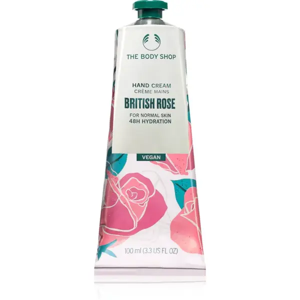 The Body Shop British Rose Hand Cream hydratačný krém na ruky 100 ml
