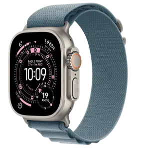 APPLE Watch Ultra 3 GPS + Cellular 49mm přírodní titan - světle modrý alpský tah - L