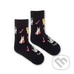 Detské ponožky Mačacie vianoce S (Unisex veľkosť S (veľkosť 23-26))