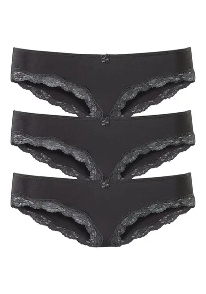 LASCANA Nohavičky  čierna