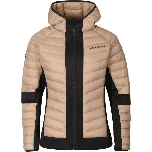 PROGRESS MUSALA Dámska hybridná bunda, hnedá, veľkosť